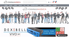 Desktop Screenshot of cavallimusica.com